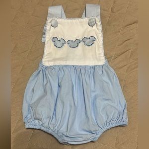Boutique brand Mickey Mouse smocked bubble
